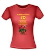 foto 8 Ik ben dan wel 70 geworden! Geworden!  ik zit nog niet achter  de geraniums! verjaardag T-shirt
