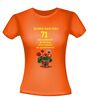 foto 10 Ik ben dan wel 71 jaar geworden! Geworden! ik zit nog niet achter de geraniums! verjaardag T-shirt