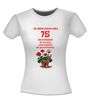 foto 14 Ik ben dan wel 75 jaar geworden! Geworden! ik zit nog niet achter de geraniums! verjaardag T-shirt