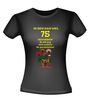 foto 2 Ik ben dan wel 75 jaar geworden! Geworden! ik zit nog niet achter de geraniums! verjaardag T-shirt