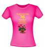 foto 12 Ik ben dan wel 76 jaar geworden! Geworden! ik zit nog niet achter de geraniums! verjaardag T-shirt