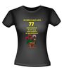foto 2 Ik ben dan wel 77 jaar geworden! Geworden! ik zit nog niet achter de geraniums! verjaardag T-shirt