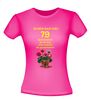 foto 12 Ik ben dan wel 79 jaar geworden! Geworden! ik zit nog niet achter de geraniums! verjaardag T-shirt