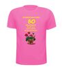 foto 11 Ik ben dan wel 80 jaar geworden! ik zit nog niet achter de geraniums! verjaardag T-shirt