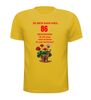 foto 15 Ik ben dan wel 86 jaar geworden! Geworden! ik zit nog niet achter de geraniums! verjaardag T-shirt