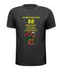 Ik ben dan wel 88 jaar geworden! Geworden! ik zit nog niet achter de geraniums! verjaardag T-shirt