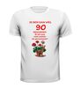 foto 13 Ik ben dan wel 90 jaar geworden! Geworden! ik zit nog niet achter de geraniums! verjaardag T-shirt
