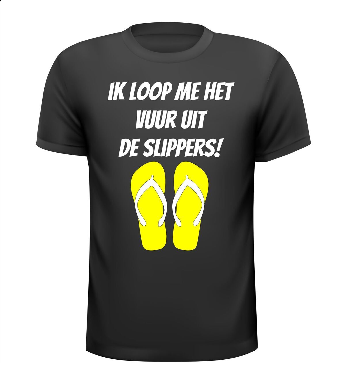 Ik loop me het vuur uit de slippers shirt