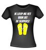 foto 2 Ik loop me het vuur uit de slippers shirt