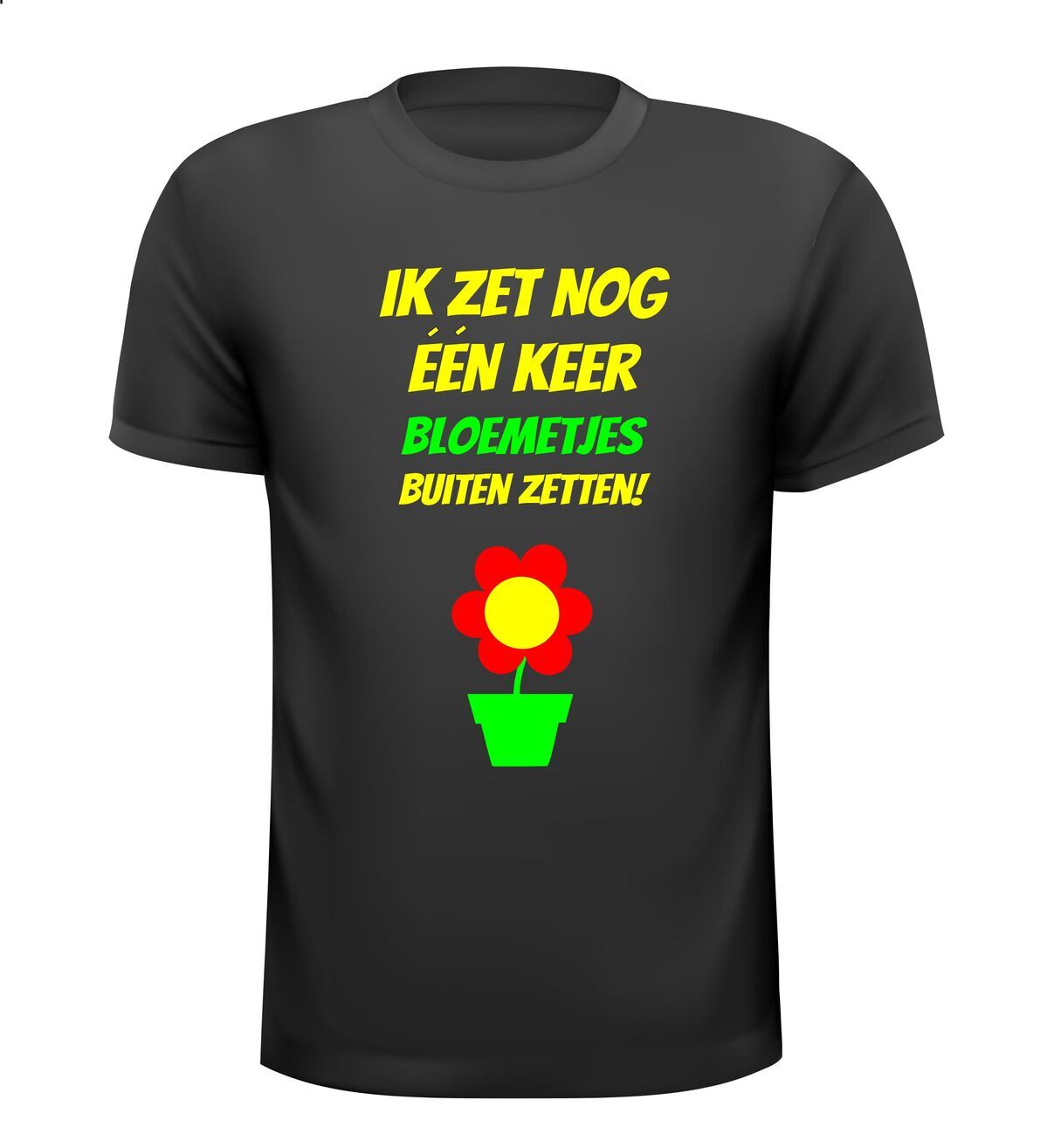 Ik zet nog een keer de bloemetjes buiten shirt