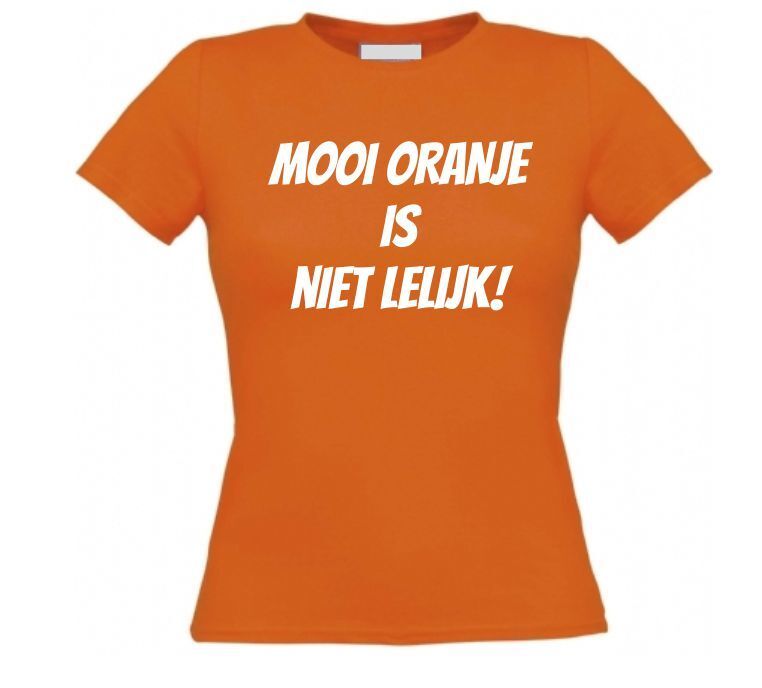Mooi oranje is niet lelijk T-shirt