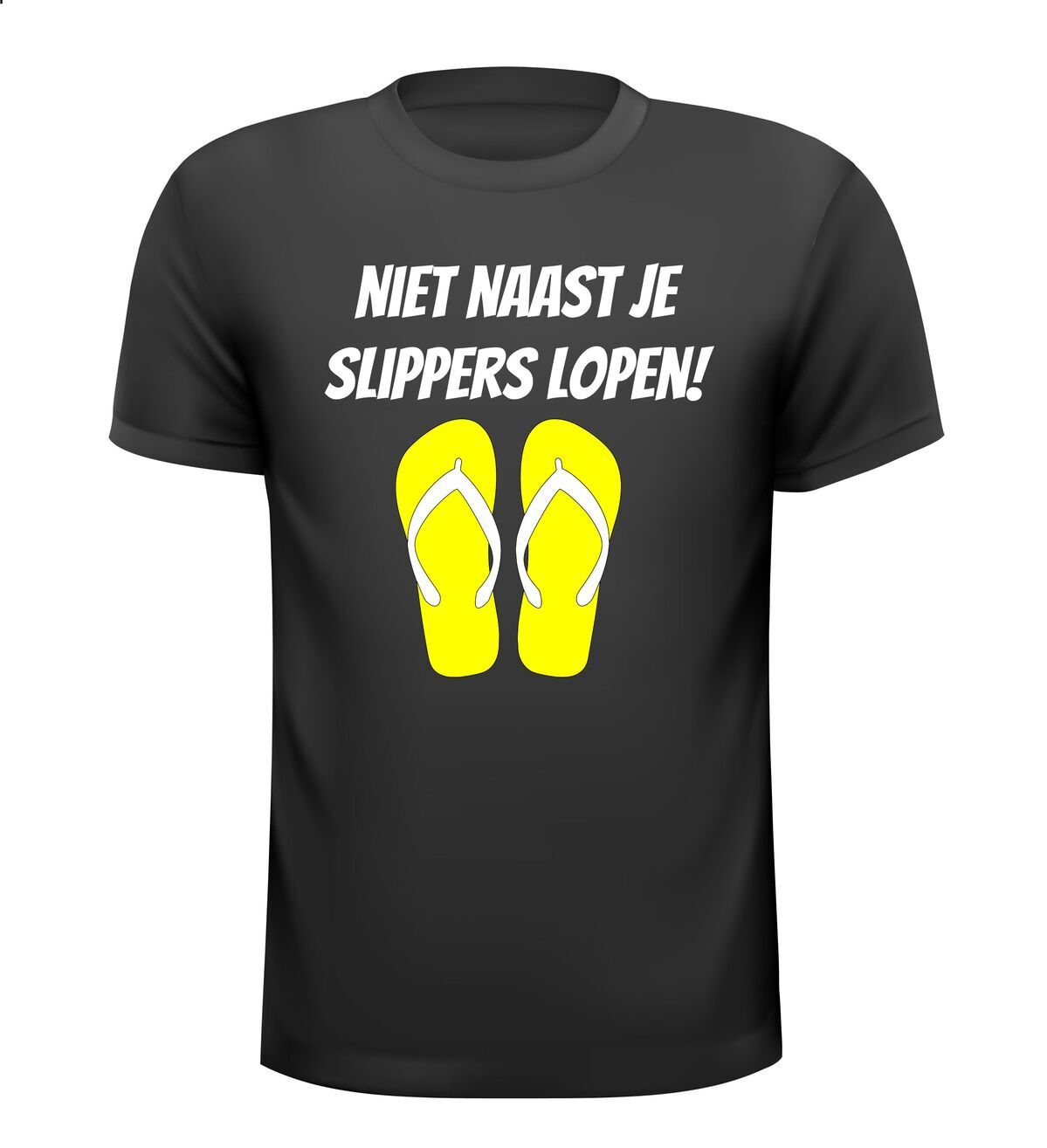 Niet naast je slippers lopen T-shirt