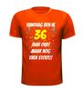 foto 9 36 jaar verjaardag shirt oud maar nog wel stout