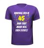 foto 3 45 oud en stout verjaardag shirt