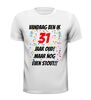 foto 13 grappig stout verjaardag shirt 31 jaar