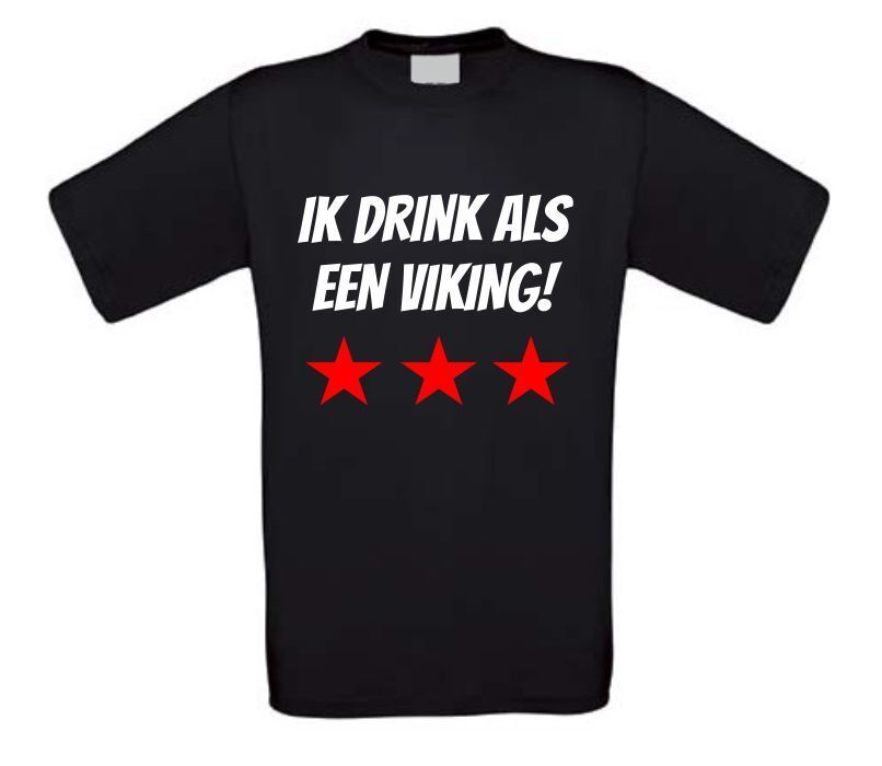 Ik drink als een Viking T-shirt