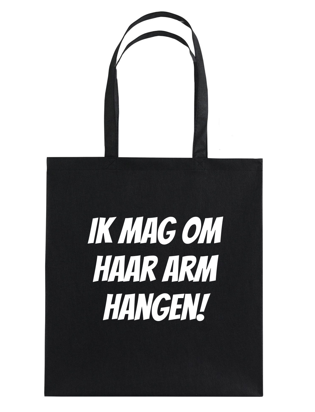 Ik mag om haar arm hangen tas