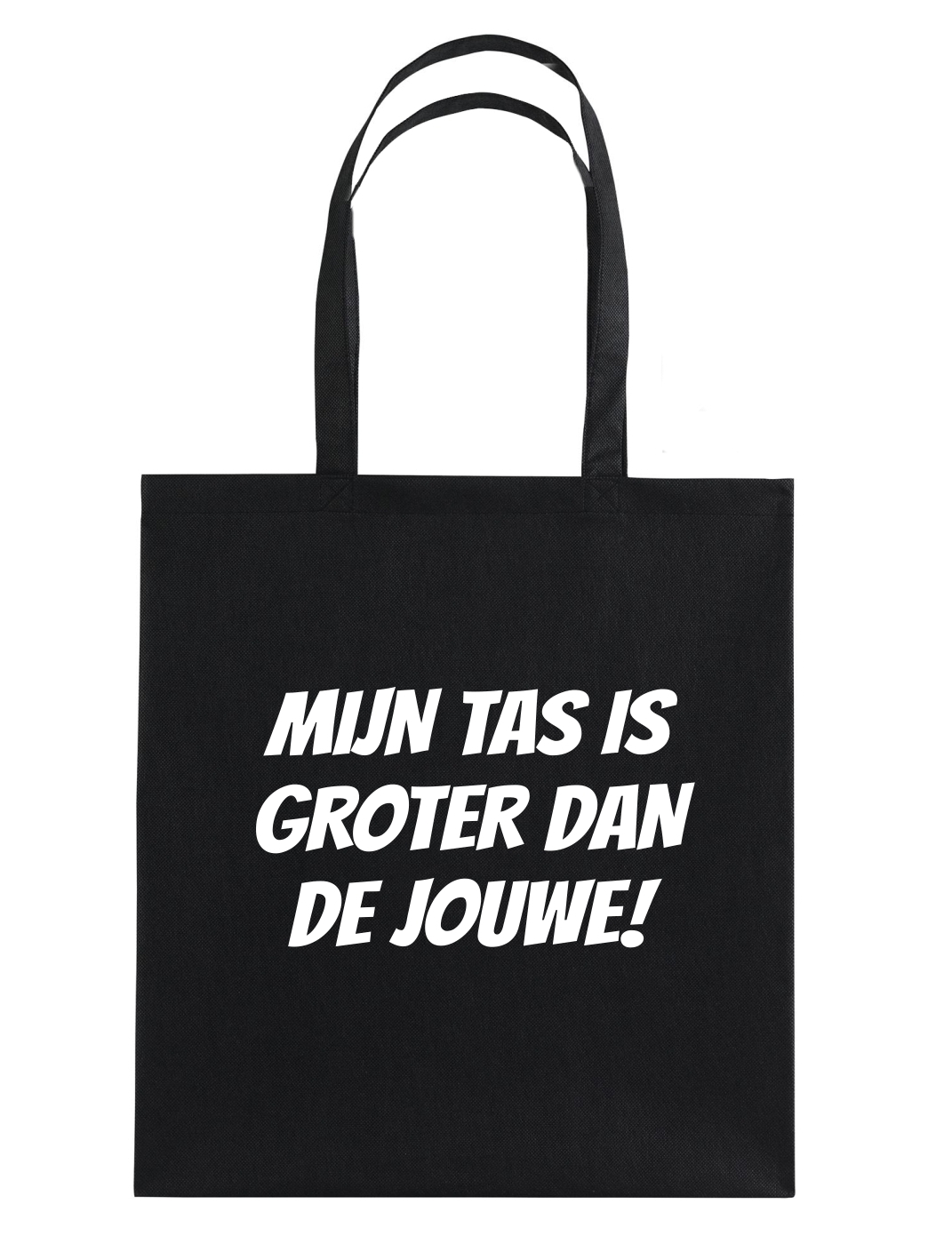 Mijn tas is groter dan de jouwe tas