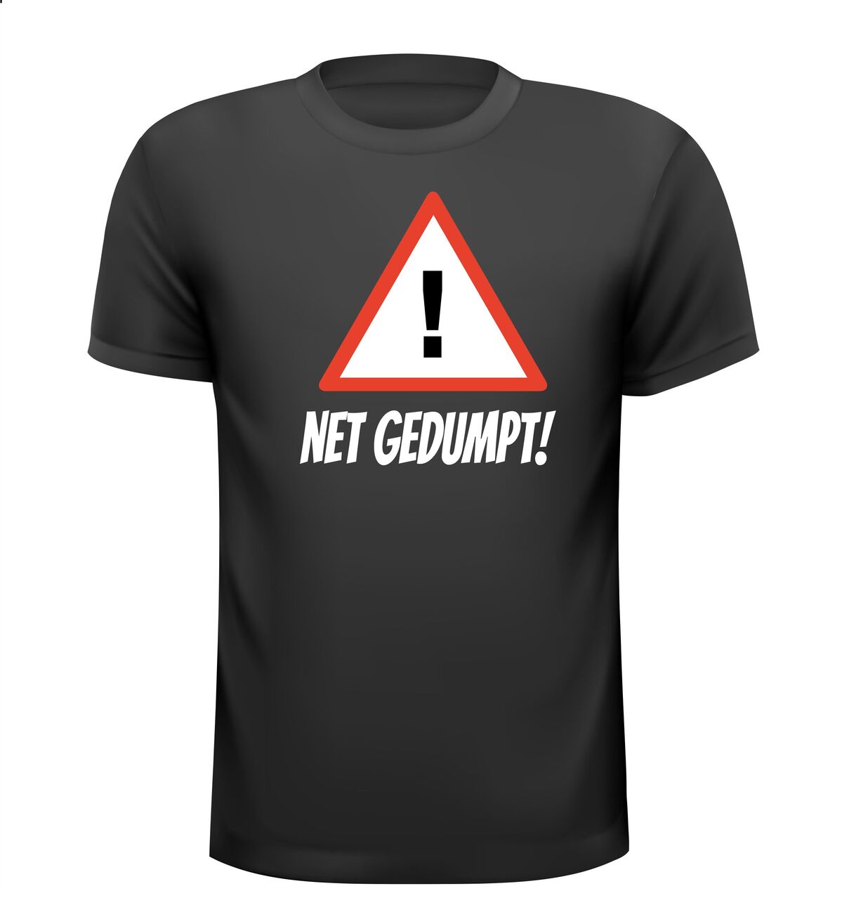 Net gedumpt T-shirt