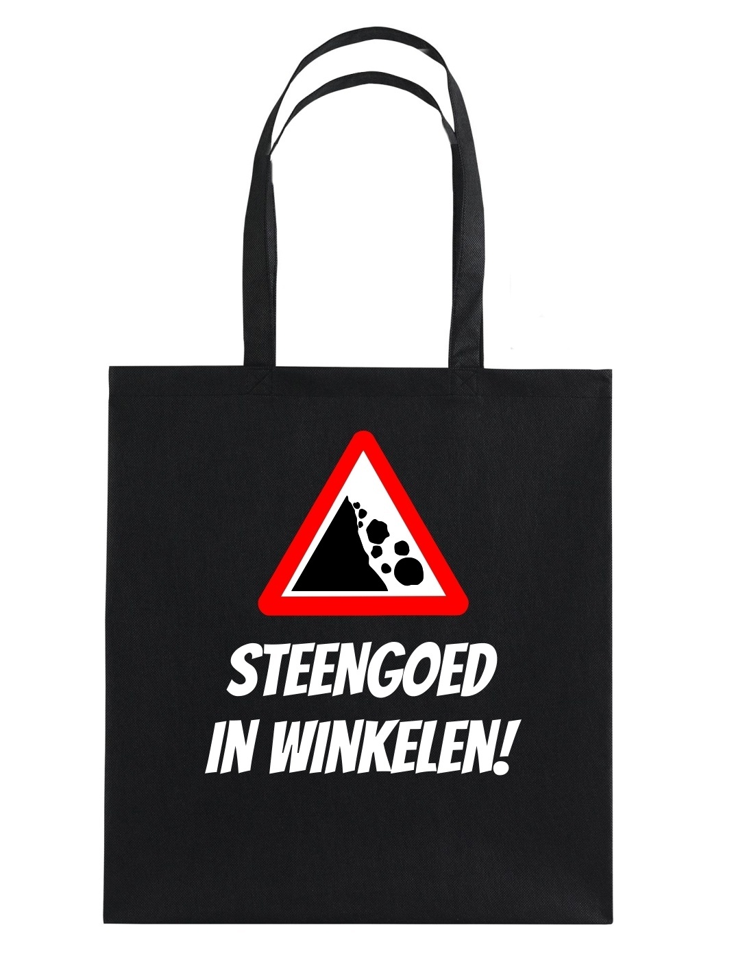 Steengoed in winkelen tas