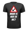 foto 1 Waar is hier de wc T-shirt