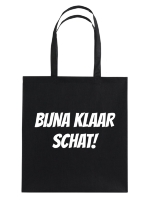 Bijna klaar schat! Katoenen zwarte tas Bijna klaar schat! Katoenen zwarte tas