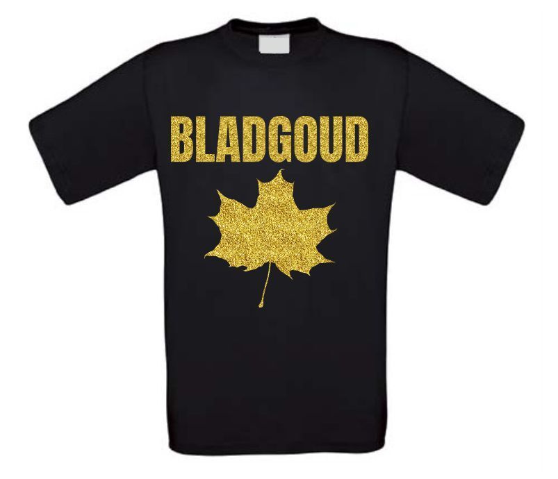 Bladgoud glitter goud T-shirt