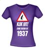 foto 2 Geinig verjaardag T-shirt Kijk uit ouwe vrouw uit 1937