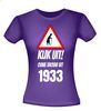 foto 2 Grappig verjaardag T-shirt Kijk uit ouwe vrouw uit 1933