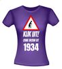 foto 2 Grappig verjaardag T-shirt Kijk uit ouwe vrouw uit 1934