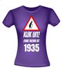 foto 2 Grappig verjaardag T-shirt Kijk uit ouwe vrouw uit 1935
