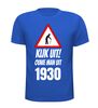 foto 3 Kijk uit! Ouwe man uit 1930 verjaardag leeftijd T-shirt