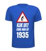 foto 3 Kijk uit! Ouwe man uit 1935 verjaardag leeftijd T-shirt