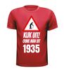 foto 4 Kijk uit! Ouwe man uit 1935 verjaardag leeftijd T-shirt
