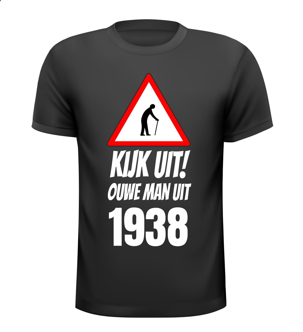 Kijk uit! Ouwe man uit 1938 leeftijd verjaardag shirt