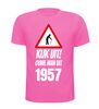 foto 6 Kijk uit! Ouwe man uit 1957 verjaardag shirt