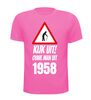 foto 6 Kijk uit! Ouwe man uit 1958 leeftijd T-shirt