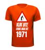 foto 5 Kijk uit! Ouwe man uit 1971 leeftijd T-shirt