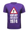 foto 2 Kijk uit! Ouwe man uit 1974 verjaardag shirt