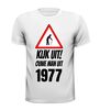 foto 7 Kijk uit! Ouwe man uit 1977 verjaardag T-shirt