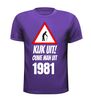 foto 2 Kijk uit! Ouwe man uit 1981 verjaardag T-shirt