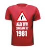 foto 4 Kijk uit! Ouwe man uit 1981 verjaardag T-shirt