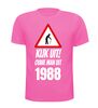 foto 6 Kijk uit! Ouwe man uit 1988 verjaardag T-shirt