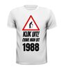 foto 7 Kijk uit! Ouwe man uit 1988 verjaardag T-shirt
