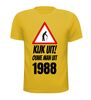 foto 8 Kijk uit! Ouwe man uit 1988 verjaardag T-shirt