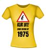 foto 8 Kijk uit! Ouwe vrouw uit 1975 verjaardag leeftijd T-shirt