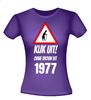 foto 2 Kijk uit! Ouwe vrouw uit 1977 leeftijd T-shirt