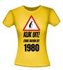 foto 8 Kijk uit! Ouwe vrouw uit 1980 leeftijd T-shirt