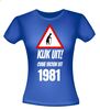 foto 3 Kijk uit! Ouwe vrouw uit 1981 leeftijd T-shirt