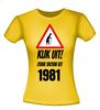 foto 8 Kijk uit! Ouwe vrouw uit 1981 leeftijd T-shirt